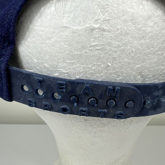 Vintage Nike Team Sports Michigan Wolverines SnapBack Big Swoosh Hat Cap Blue - Picture 5 of 13